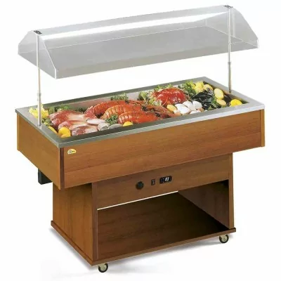 TECFRIGO - Buffet réfrigéré DELIZIE ATOLLO M L. 1423 mm hotte motorisée