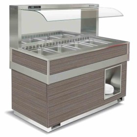 TECFRIGO - Buffet réfrigéré FUTURA MURALE 6 L. 2075 mm