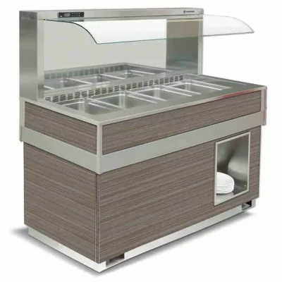 TECFRIGO - Buffet réfrigéré FUTURA MURALE 6 L. 2075 mm