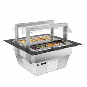 TECFRIGO - Buffet réfrigéré TIFFANY 6.0 M VT L. 2280 mm hotte motorisée ventilé