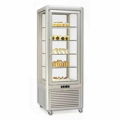 TECFRIGO - Vitrine réfrigérée verticale PRISMA 400 TNV-PF L. 680 mm ventilée étagères filaires