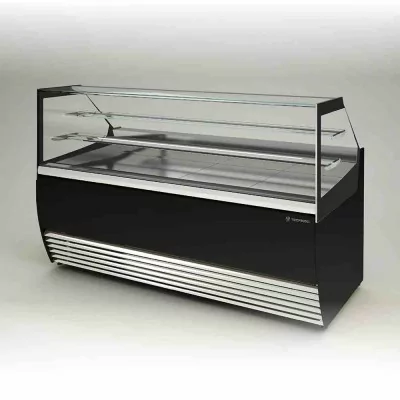 TECFRIGO - Vitrine horizontale réfrigérée ALBA 1600 VD SP L. 1627 mm verre droit sans panneaux