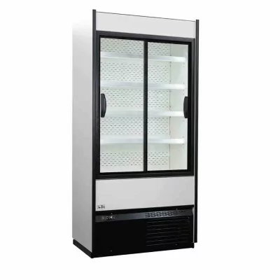 TECFRIGO - Vitrine réfrigérée verticale BABY 120.0 PS L. 1265 mm portes coulissantes