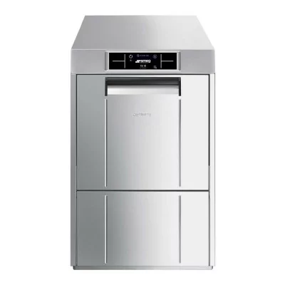 SMEG - Lave-verres sous-plan Pura 400x400 mm pompe de vidange récupération vapeur adoucisseur