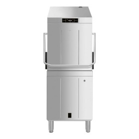 SMEG - Lave-vaisselle à capot Pura 500 x 500 mm commandes électroniques récupération vapeur adoucisseur