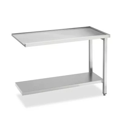SMEG - Table de sortie lisse avec étagère basse utilisable des 2 côtés L. 1200 mm