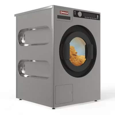 DIAMOND - Lave-essoreuse Inox-Titanium, avec pompe de décharge 8 Kg
