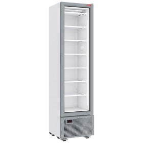 DIAMOND - Vitrine ventilée négative vitrée 221 litres - 7 niveaux fixes - BLANCHE