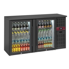 DIAMOND - Refroidisseur de bouteilles 2 portes vitrées, 320 litres, pieds réglables