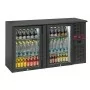 DIAMOND - Refroidisseur de bouteilles 2 portes vitrées, 320 litres, pieds réglables