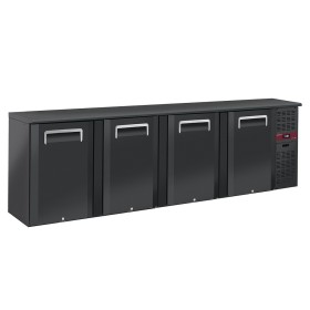 DIAMOND - Refroidisseur de bouteilles 4 portes, 620 litres, pieds réglables 
