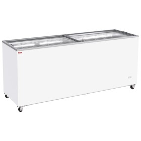 DIAMOND - Conservateur bahut, 672 litres, couvercles coulissants sur roulettes