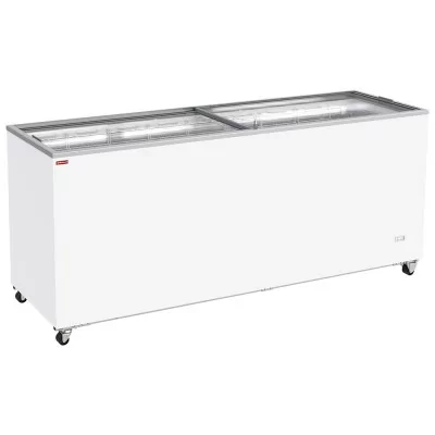 DIAMOND - Conservateur bahut, 672 litres, couvercles coulissants sur roulettes