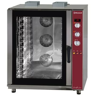 DIAMOND - Four à convection gaz, 11x EN (GN), humidificateur automatique