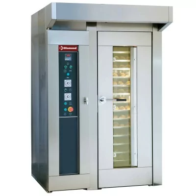 DIAMOND - Four pour boulangerie et pâtisserie, rotatif, 15 ou 18 Niv. (450x650 mm ou 500x700 mm)