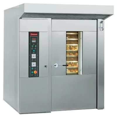 DIAMOND - Four électrique pour boulangerie et pâtisserie, rotatif, 15 ou 18 Niv.(600x800 mm), L. 1840 mm