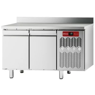 DIAMOND - Table frigorifique murale, ventilée, 2 portes GN 1/1, 260 litres