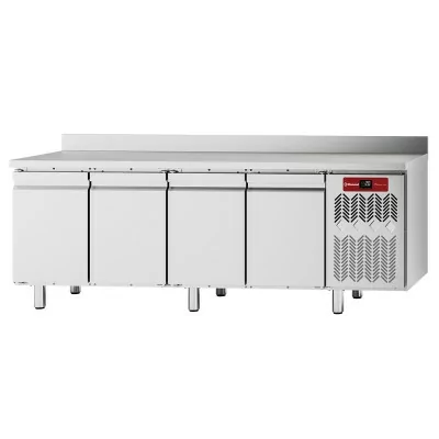 DIAMOND - Table frigorifique murale, ventilée, 4 portes GN 1/1, 550 litres