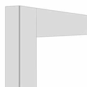 DIAMOND - Déco vitrine 216 L Blanc mat