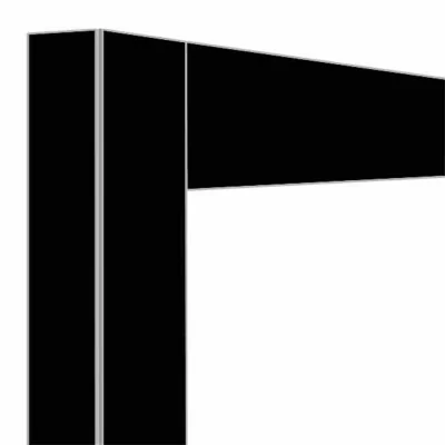 DIAMOND - Déco jonction 2x 216 L Noir mat 
