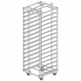 DIAMOND - Chariot inox pour four rotatif .../4E-L & ...4G-F