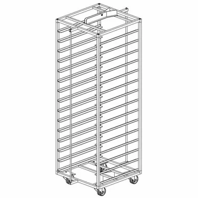 DIAMOND - Chariot inox pour four rotatif .../4E-L & ...4G-F