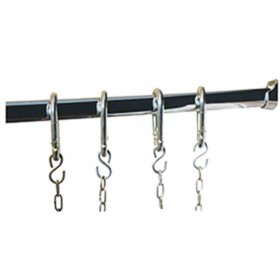 DIAMOND - Kit charcuterie barre inox et 4 crochets (complémentaire)