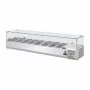 POLAR - Saladette réfrigérée capacité 8 GN 1/4 parois en verre