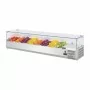 POLAR - Saladette réfrigérée capacité 8 GN 1/4 parois en verre