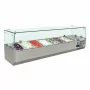 POLAR - Saladette réfrigérée capacité 7 GN 1/4 parois en verre