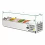 POLAR - Saladette réfrigérée capacité 5 GN 1/4, parois en verre