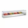 POLAR - Saladette réfrigérée capacité 10 GN 1/4 parois en verre