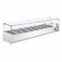 POLAR - Saladette réfrigérée capacité 8 GN 1/3 parois en verre