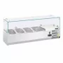 POLAR - Saladette réfrigérée capacité 3 GN 1/3 & 1 GN 1/2 parois en verre