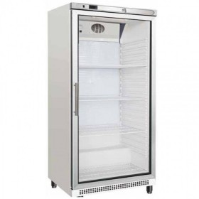 FURNOTEL - Déclassé - Armoire froide laquée blanche 600 L 1 porte vitrée GN 2/1