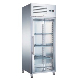 FURNOTEL - Déclassé - Armoire inox positive avec évaporateur ventilé 1 porte vitrée 700 L