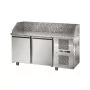 SOFRACOLD - Déclassé - Table à pizza GN 1/1 dessus granit P. 750 mm 2 portes 210 L