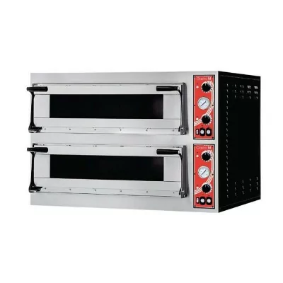 GASTRO M - Four à pizza Rome 2 avec 2 chambres 4 pizzas Ø 35 cm