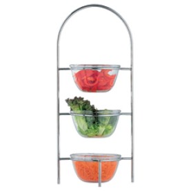 DIAMOND - Fin de série - Porte céréales ou salades, 3 bols Ø 210 mm