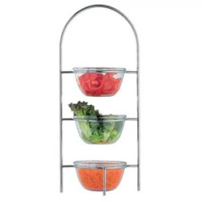 DIAMOND - Fin de série - Porte céréales ou salades, 3 bols Ø 210 mm