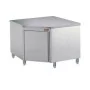 DIAMOND - Déclassé - Table sur armoire neutre à angle 90° inox AISI 304