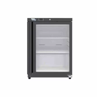 SOFRACOLD - Armoire réfrigérée positive - Finition noire - Porte vitrée - 200 L
