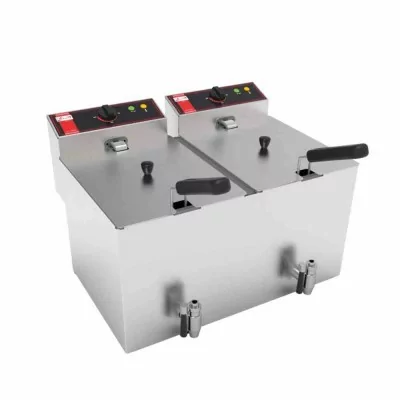 SOFRACA - Friteuse électrique à poser - SOFRA-FRYERS - 2 cuves de 12 L
