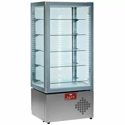 DIAMOND - Fin de série - Vitrine réfrigérée ventilée positive 4 faces vitrées 5 niveaux