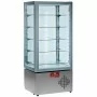 DIAMOND - Fin de série - Vitrine réfrigérée ventilée positive 4 faces vitrées 5 niveaux
