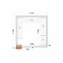 TEFCOLD - Kit rayonnage pour chambre froide CRPF2121