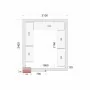 TEFCOLD - Kit rayonnage pour chambre froide CRNF2124