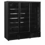TEFCOLD - Armoire froide négative 3 portes vitrées noire 1090 L