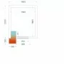 TEFCOLD - Chambre froide négative 1800 x 2100 x 2200 mm isolation 120 mm