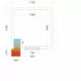TEFCOLD - Chambre froide négative 2100 x 2100 x 2200 mm isolation 120 mm